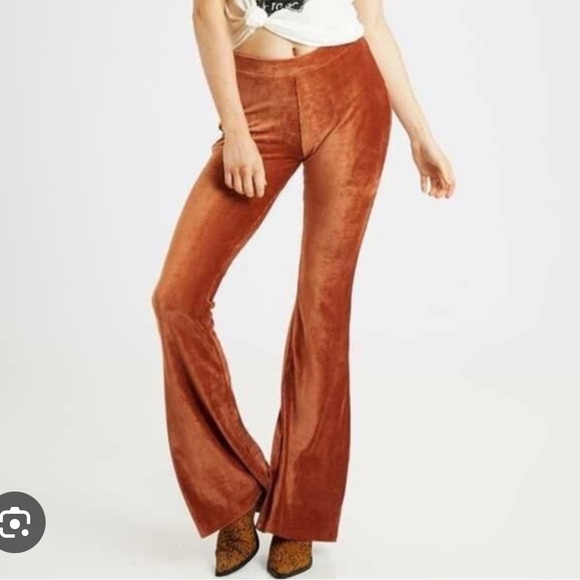 Altar’d State Skyler Flare Stretch Ribbed Pants Size M - Picture 1 of 7